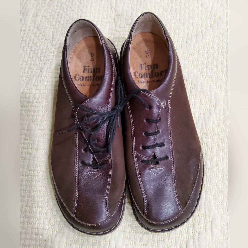 Finn Comfort Germany Hanoi Dark Brown Leather Size D41